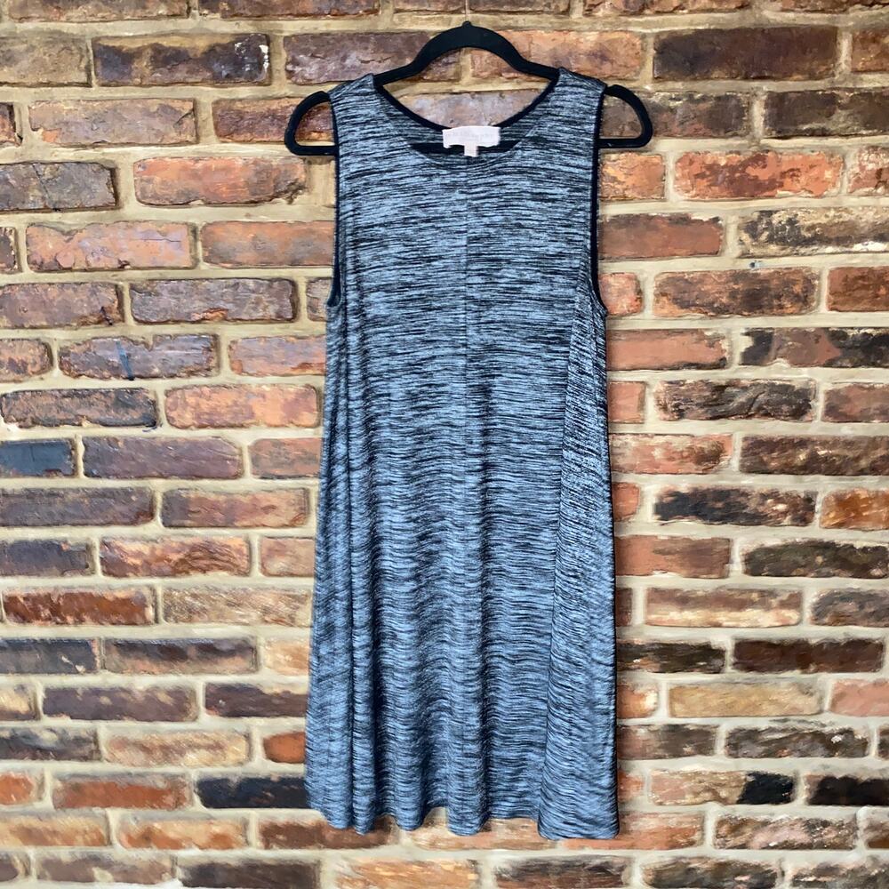 Philosophy Grey Space Dye Sleevless Cut & Sew Mini Dress Women's Size Large